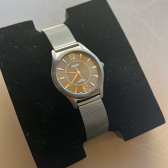 Pulsar Stainless Steel Black IP Ladies Watch  PTC487 - Picture 1 of 2